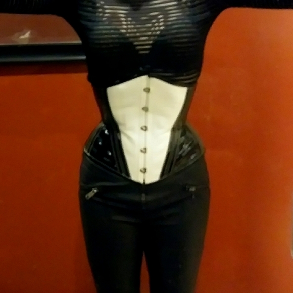 Stormy Leather Other - STORMY LEATHER Tuxedo waspie underbust corset sz22